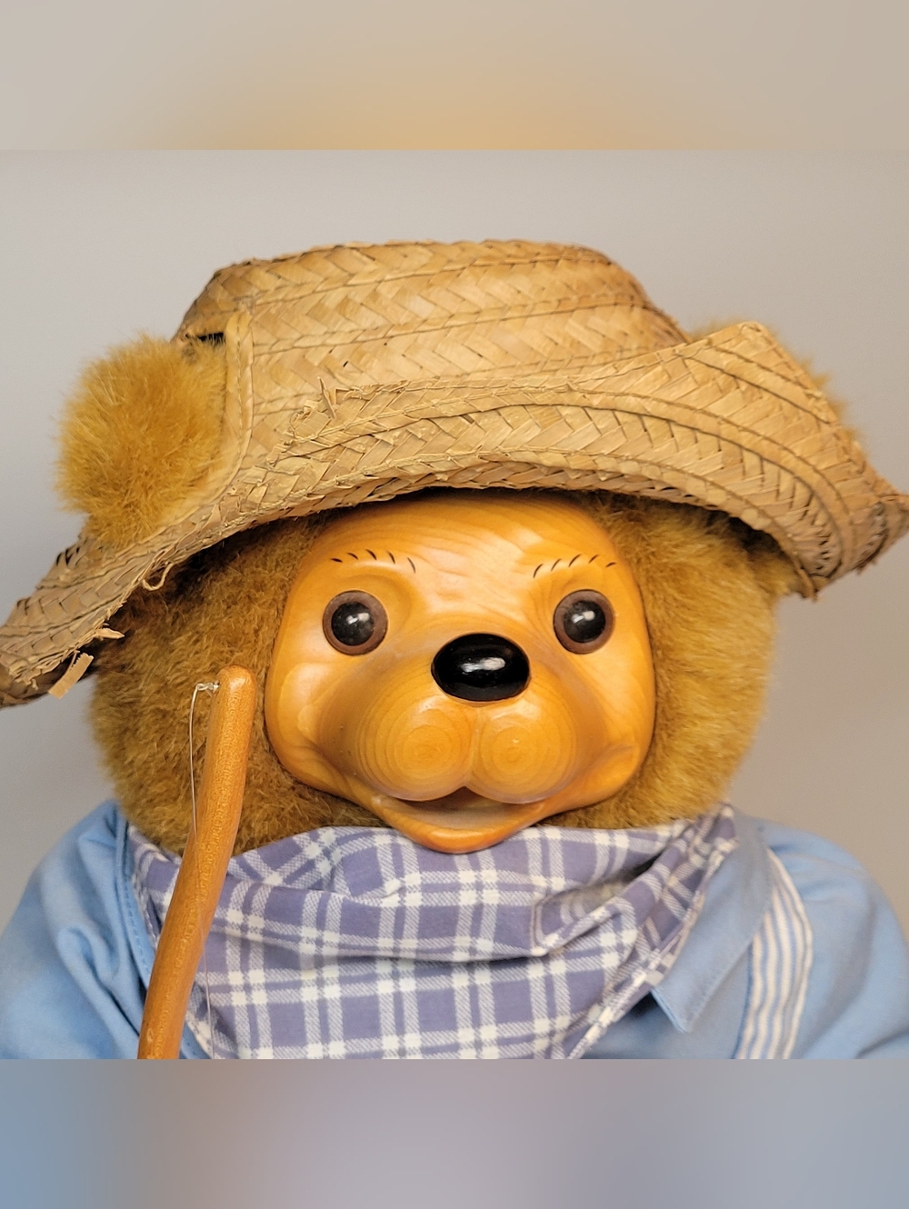 Raikes Bears 1992 Collectible Tom Sawyer Fishing Bear Vintage Brown 18" - Picture 9 of 16